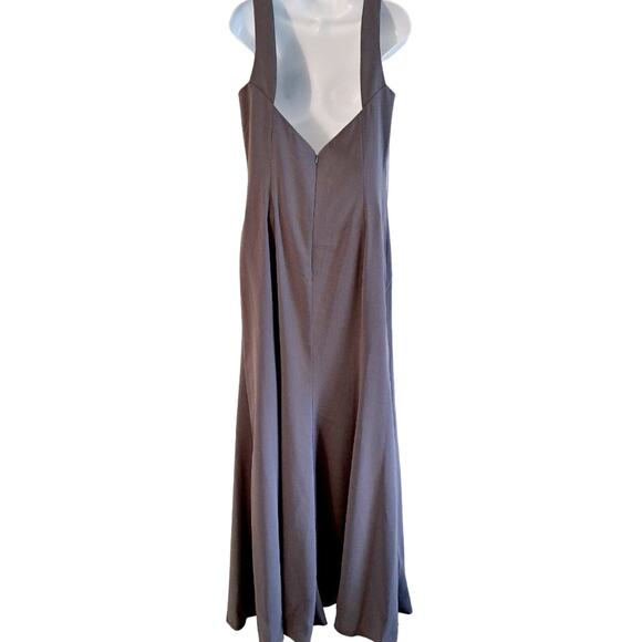 Dessy Collection 2936 Full Length Sleeveless Crepe Dress - Picture 8 of 11